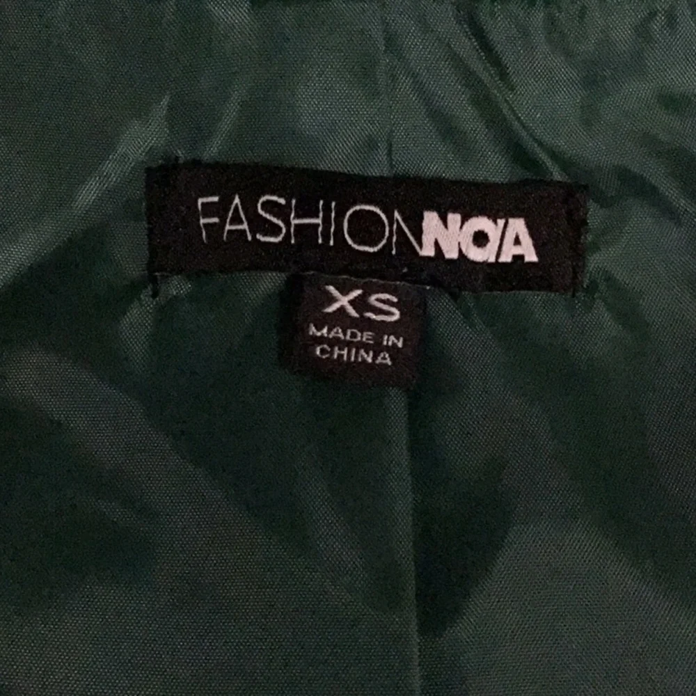Fashion Nova Green Blazer Tailored Suit Jacket
